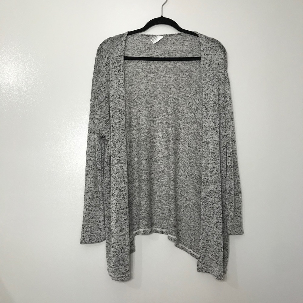 H&M black grey cardigan